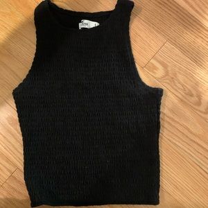 Black tank top